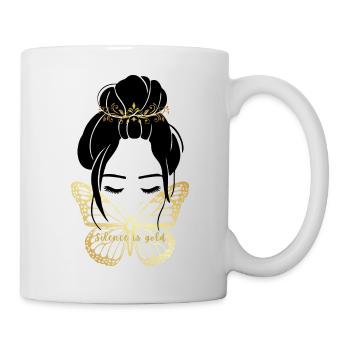 Silence is gold - Mug - white - Right