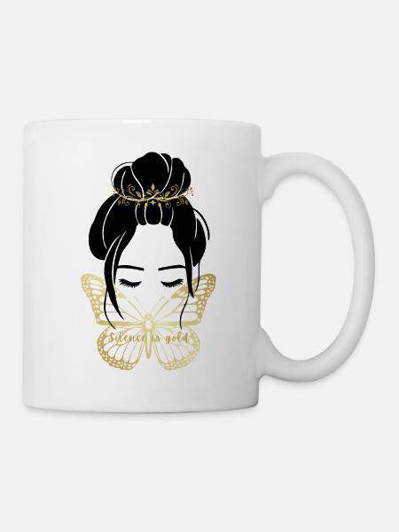 Silence is gold - Mug - white