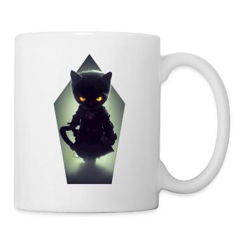 Chat maléfique - Mug blanc - blanc - Droite