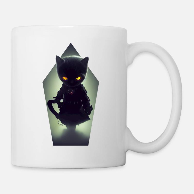 Evil Cat - Mug - white