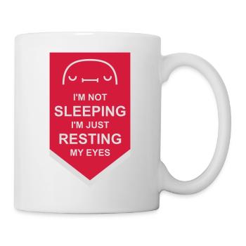 im not sleeping quote - Mug - white - Right