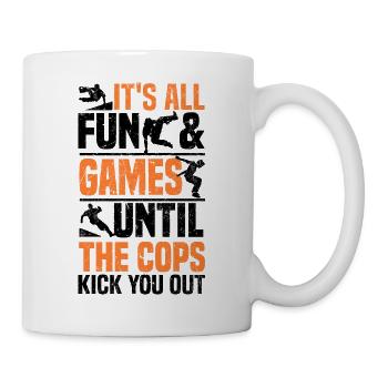 Parkour - Mug blanc - blanc - Droite