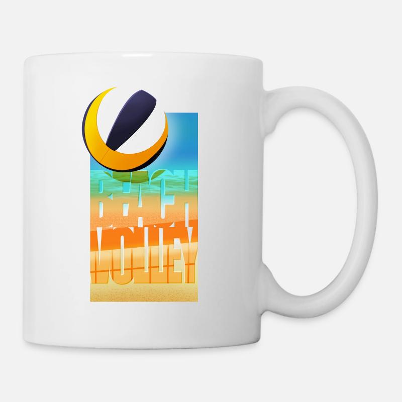Beach volleyball | Volleyball - V2 - Mug - white