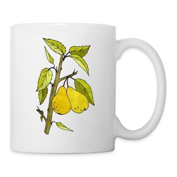 Poires - Mug blanc - blanc - Droite