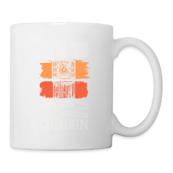 London England UK City Skyline Vintage Retro - Mug - white - Right