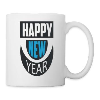 Happy New Year - Tasse - Weiß - Rechts