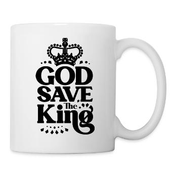 God Save the KING von FabSpark - Tasse - Weiß - Rechts
