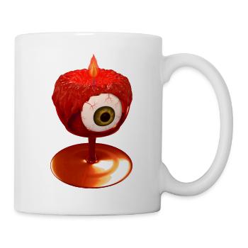 Tshirt Bloody Rose Gothic Rock Eye Cutter Emo - Mug - white - Right