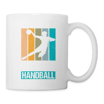 Echte Kerle spielen Handball - Tasse - Weiß - Rechts