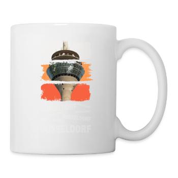 Dusseldorf Germany City Skyline Vintage Retro - Mug - white - Right