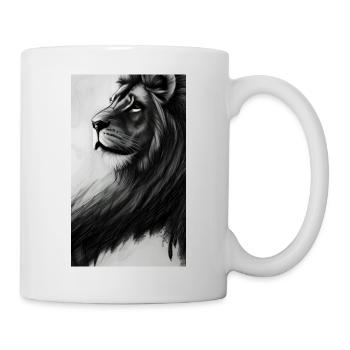 Lion Black and White - Mug - white - Right