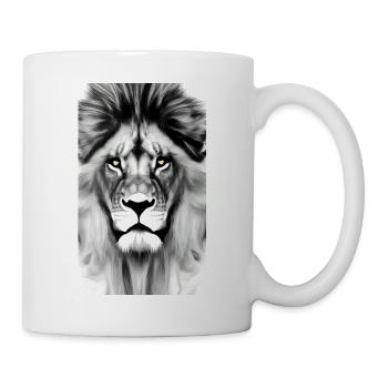 Lion Black and White - Mug - white - Right