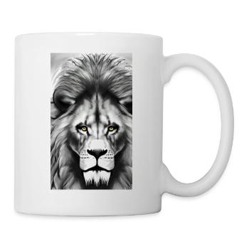 Lion Black and White - Mug - white - Right
