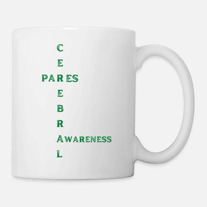 Conscience de la paralysie cérébrale - Mug blanc - blanc