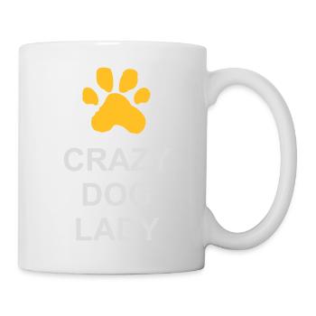 crazy dog lady Zitat - Tasse - Weiß - Rechts
