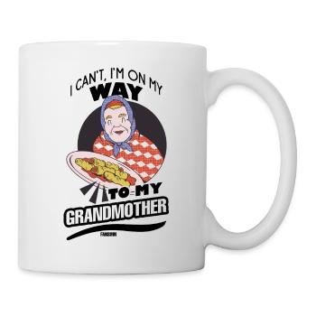 I Can't I'm On My Way To My Grandmother - Mug - white - Right