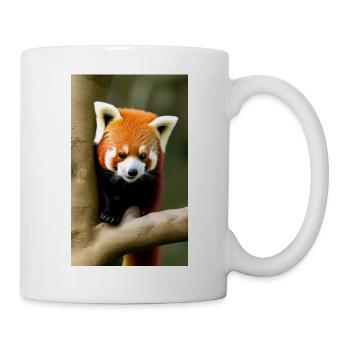 Red Panda Roter Panda, Katzenbär, Bärenkatze - Tasse - Weiß - Rechts