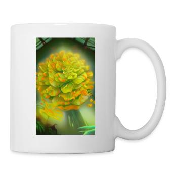 Blooming fantasy alien flower on a strange planet - Mug - white - Right