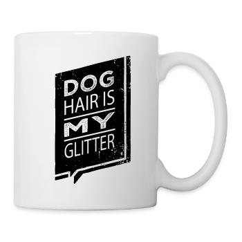 dog paw funny statement beagle for men present - Tasse - Weiß - Rechts