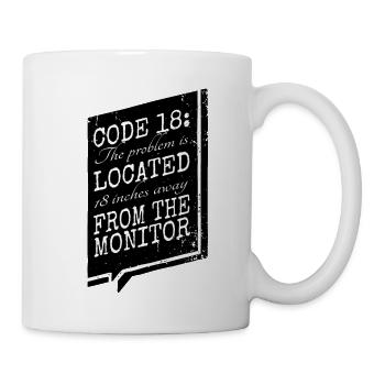 statement gift idea bio hack bday present idea - Tasse - Weiß - Rechts