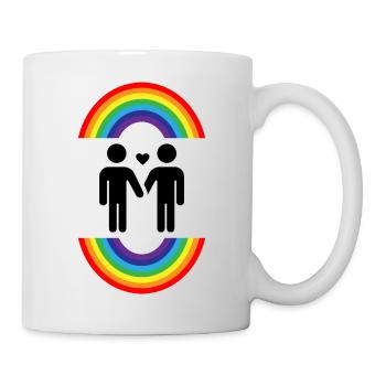 Amour Gay - couple homo - Mug blanc - blanc - Droite