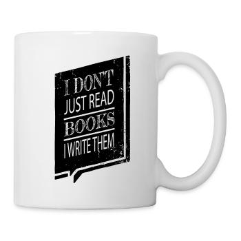 Éditeur de roman Noël Écriture Cyclisme heureux - Mug blanc - blanc - Droite