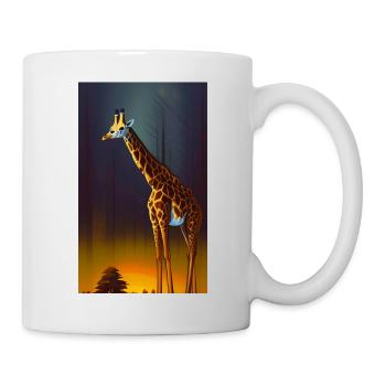 Cool Dessin Comique Girafe Girafe - Mug blanc - blanc - Droite