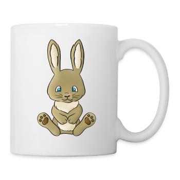 Hans Hase - Tasse - Weiß - Rechts