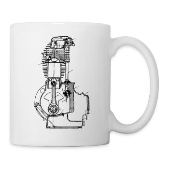 Mécanicien automobile Mécanicien deux roues moto - Mug blanc - blanc - Droite