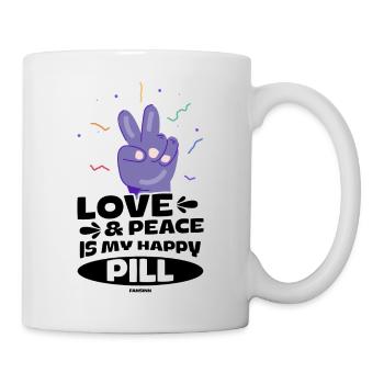 Liebe und Frieden für alle - Tasse - Weiß - Rechts