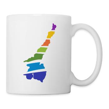Lake Garda colorful - Mug - white - Right