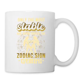 Signe du zodiaque Cadeau astrologique Gémeaux - Mug blanc - blanc - Droite