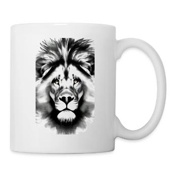 Lion Black and White - Mug - white - Right