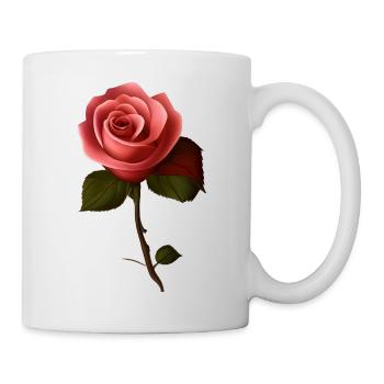 Rose - Mug blanc - blanc - Droite