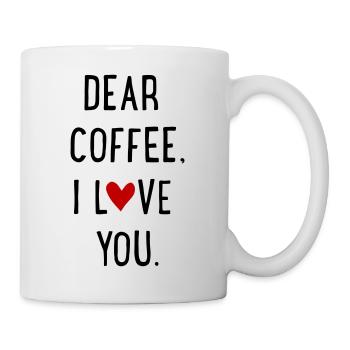 Kaffee - Tasse - Weiß - Rechts