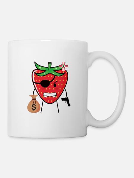 this is a strobbery Geschenkidee - Tasse - Weiß