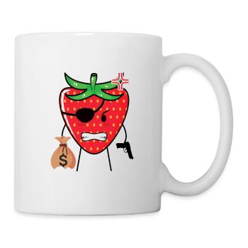 this is strobbery lustig Geschenk - Tasse - Weiß - Rechts