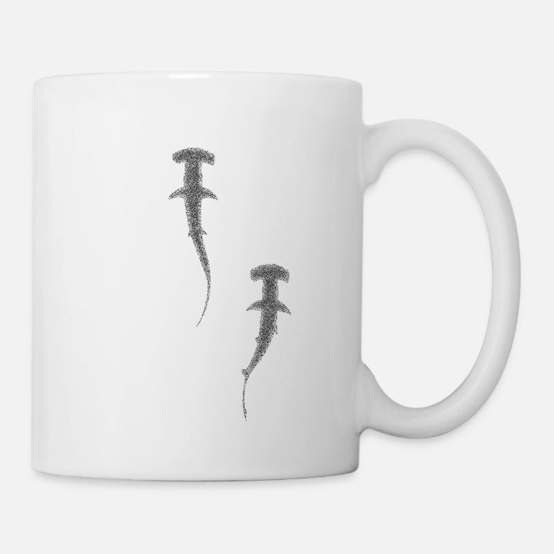 Hammerhaie - Tasse - Weiß
