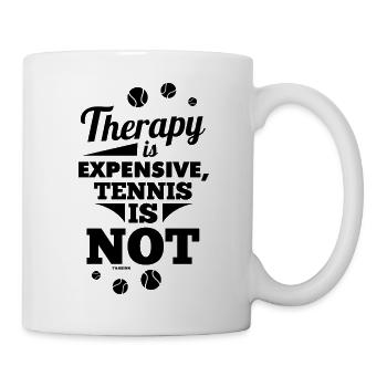 Tennislehrer Tennistrainer Tennisverein Sport - Tasse - Weiß - Rechts