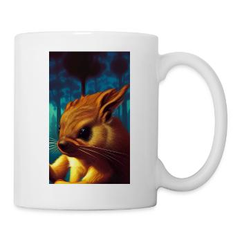 Cool Comic Portrait wild red squirrel majestic - Mug - white - Right