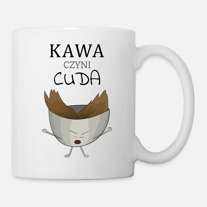 Coffee works wonders - Mug - white