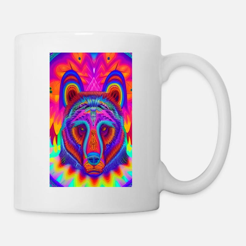 Colorful dog - Tasse - Weiß