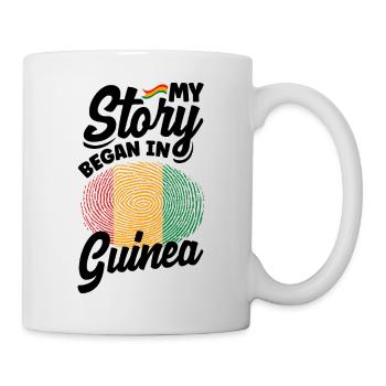 Guinea Guinea Guinea Flagge Meine Geschichte begann in - Tasse - Weiß - Rechts