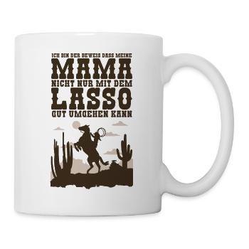 Ich bin der Beweis Lasso - Tasse - Weiß - Rechts