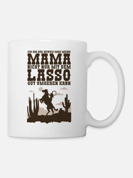 Ich bin der Beweis Lasso - Tasse - Weiß
