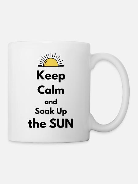 Genieße die Sonne - Tasse - Weiß
