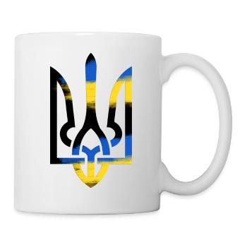Armoiries Ukraine par ahapix - Mug blanc - blanc - Droite