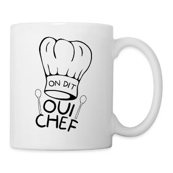 On dit oui chef - Mug blanc - blanc - Droite