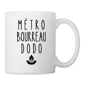 métro bourreau dodo - Mug blanc - blanc - Droite