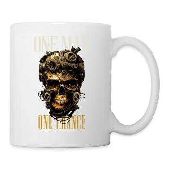 Un homme une chance sombre - Mug blanc - blanc - Droite